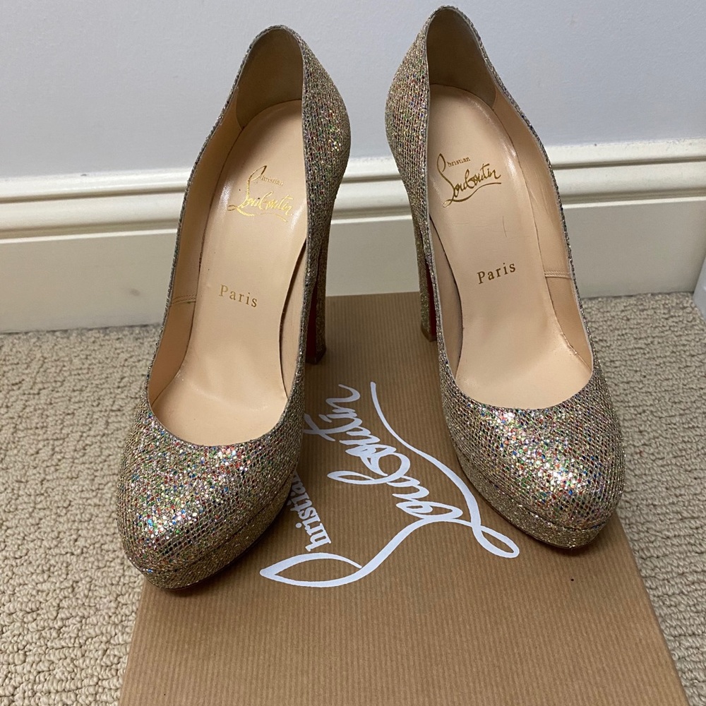 Christian Louboutin multicolor/Gold Bibi Glitter